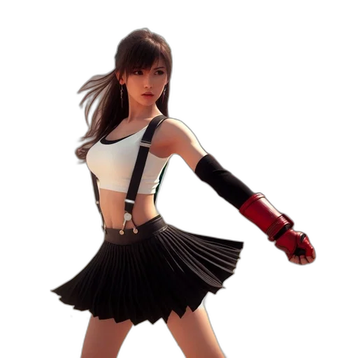 3d render, concept art, photorealistic, anime transparent PNG cut-out