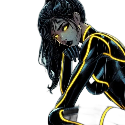 comic book art, concept art, cyberpunk, anime transparent PNG cut-out