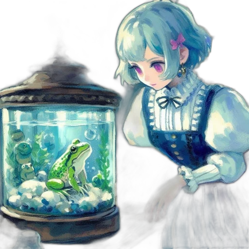 bottle, dress, creature, robot transparent PNG cut-out