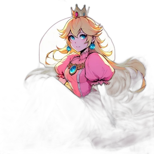 crown, dress, staff, dragon transparent PNG cut-out