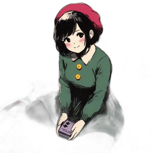 hat, dress, face, creature transparent PNG cut-out