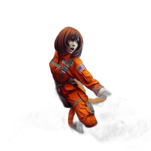 robot, staff, creature, jacket transparent PNG cut-out