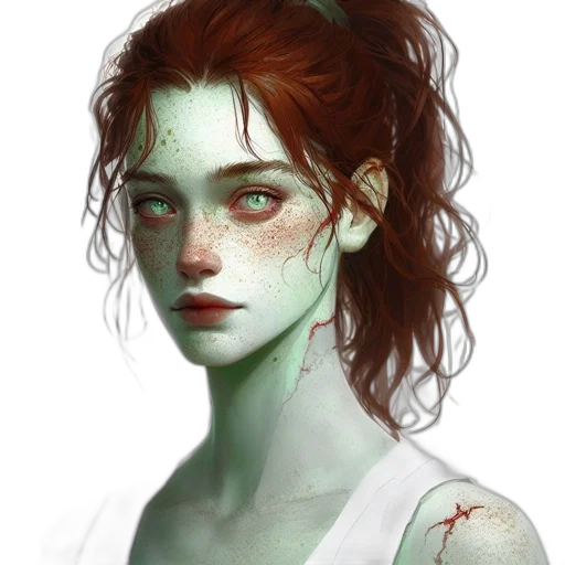 face, mask, creature, fantasy art transparent PNG cut-out