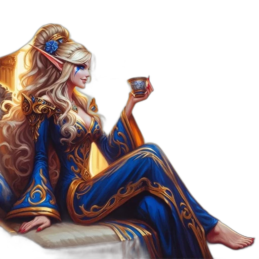 crown, dress, jewelry, fantasy art transparent PNG cut-out