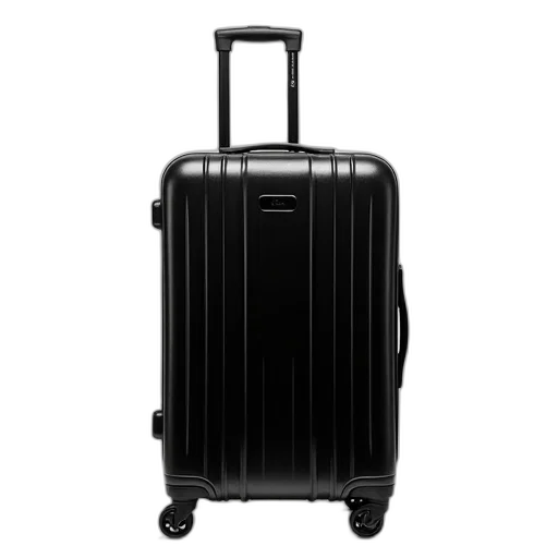 herschele, carry, suitcase, black transparent PNG cut-out