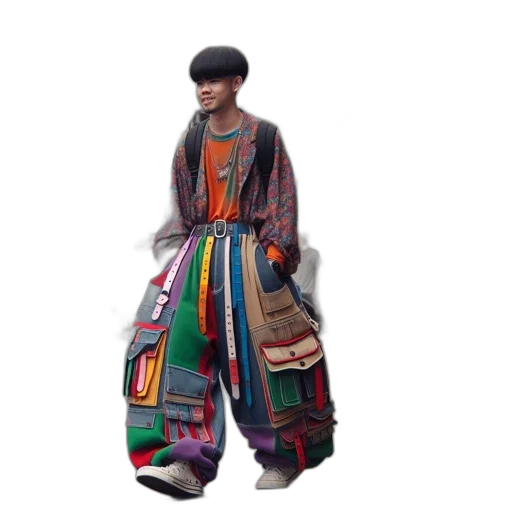 dress, jacket, 3d render, concept art transparent PNG cut-out