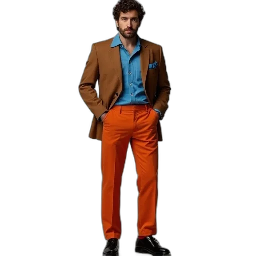 jacket, colorful, earth tones, neon transparent PNG cut-out