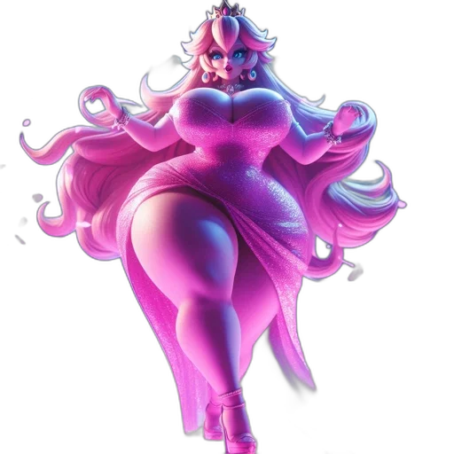 dress, crown, concept art, 3d render transparent PNG cut-out