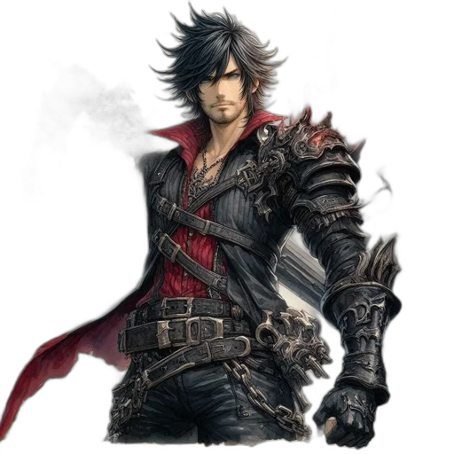 sword, jacket, dragon, weapon transparent PNG cut-out