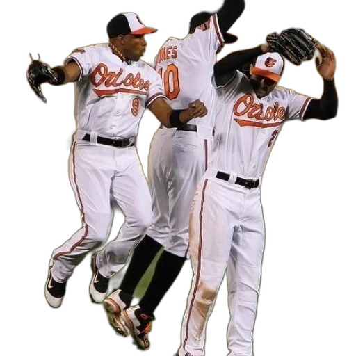 three, baseball, players, orioles transparent PNG cut-out