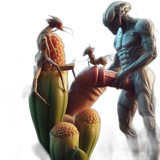robot, concept art, comic book art, fantasy art transparent PNG cut-out