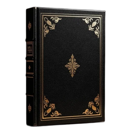 handmade, book, case, comes transparent PNG cut-out