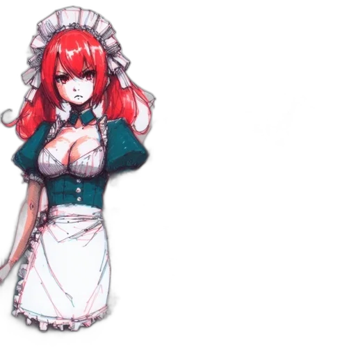 dress, staff, concept art, anime transparent PNG cut-out