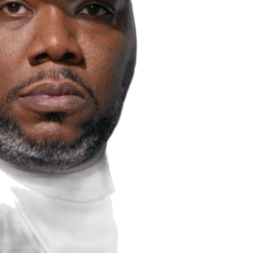 face, jacket, staff, photorealistic transparent PNG cut-out