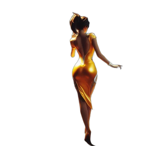 dress, staff, concept art, 3d render transparent PNG cut-out