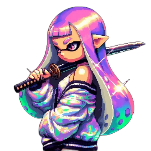 weapon, jacket, staff, sword transparent PNG cut-out