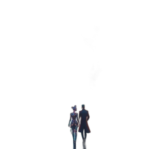 robot, staff, sword, umbrella transparent PNG cut-out