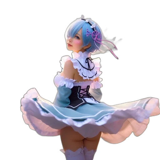 dress, robot, staff, weapon transparent PNG cut-out