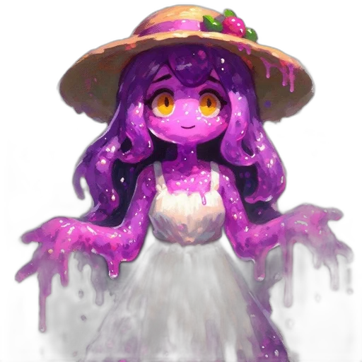 hat, creature, dress, staff transparent PNG cut-out