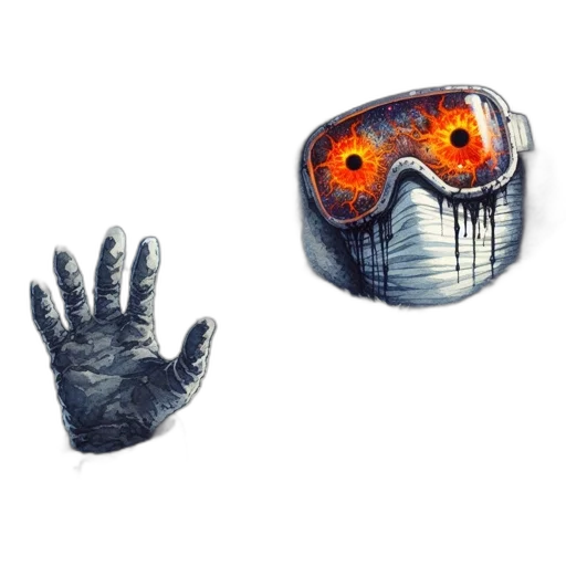 mask, creature, face, robot transparent PNG cut-out