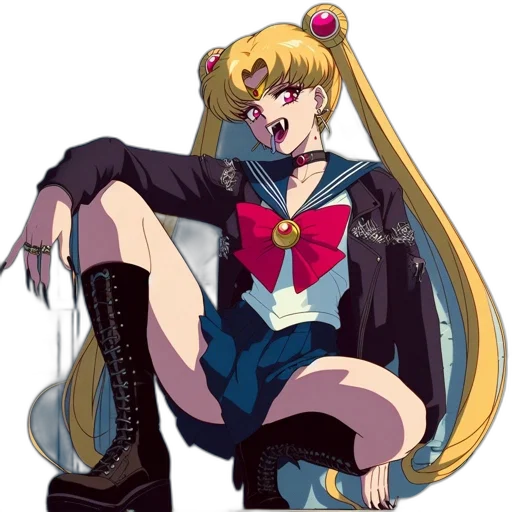 dress, anime, cartoon, pixel art transparent PNG cut-out