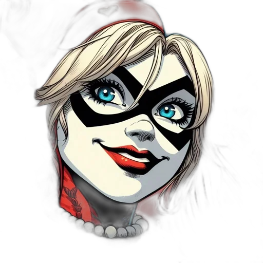 mask, face, comic book art, concept art transparent PNG cut-out