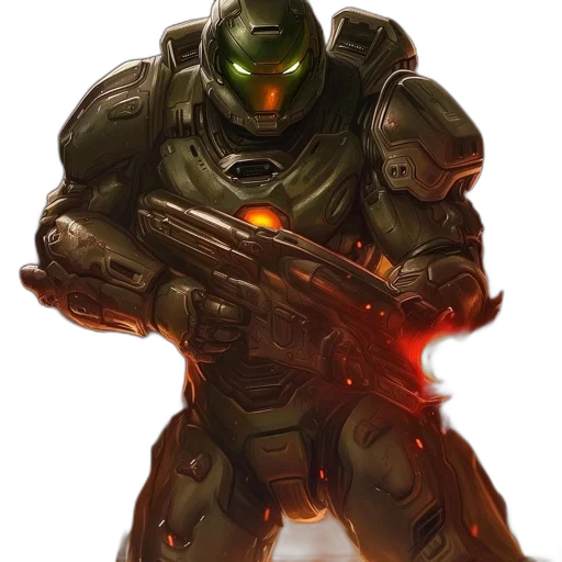 robot, weapon, concept art, comic book art transparent PNG cut-out
