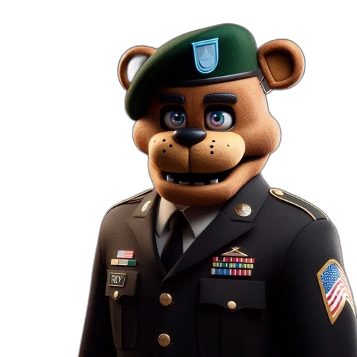 animal, staff, face, 3d render transparent PNG cut-out