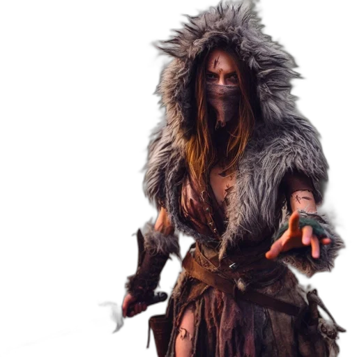 staff, mask, creature, concept art transparent PNG cut-out