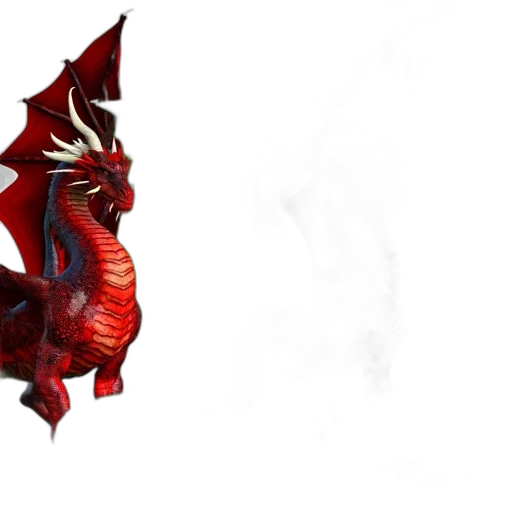 dragon, staff, creature, mask transparent PNG cut-out