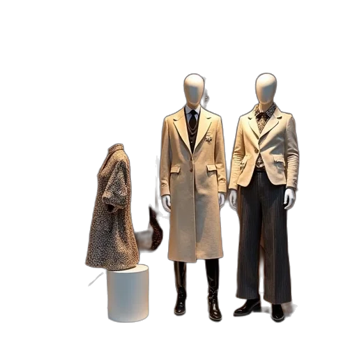 jacket, 3d render, concept art, earth tones transparent PNG cut-out