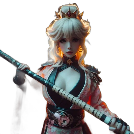 staff, concept art, fantasy art, 3d render transparent PNG cut-out