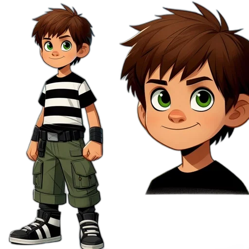 concept art, cartoon, 3d render, anime transparent PNG cut-out