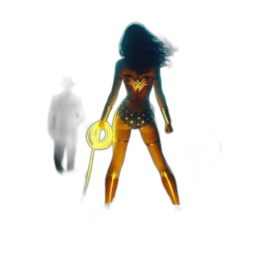 dress, jewelry, staff, creature transparent PNG cut-out