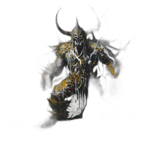 creature, dragon, mask, staff transparent PNG cut-out