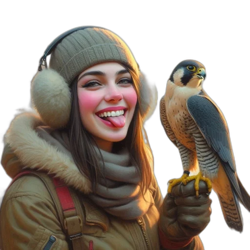 staff, animal, face, hat transparent PNG cut-out