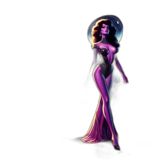 dress, hair, jewelry, concept art transparent PNG cut-out