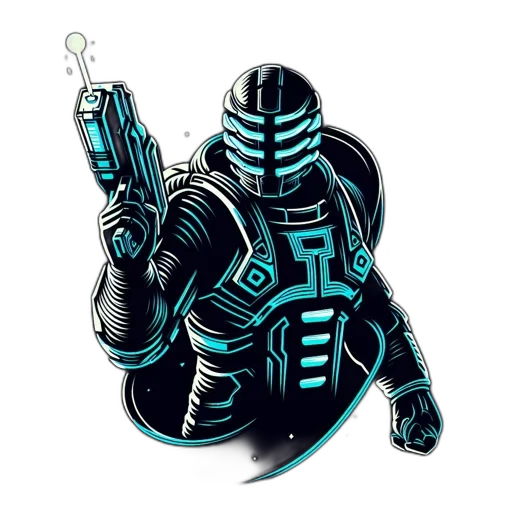 robot, weapon, staff, concept art transparent PNG cut-out