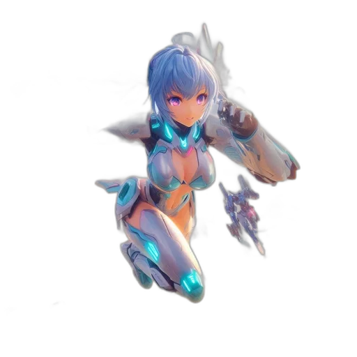 robot, weapon, dragon, staff transparent PNG cut-out