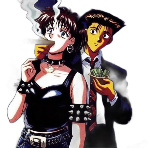 jewelry, vaporwave, anime, concept art transparent PNG cut-out