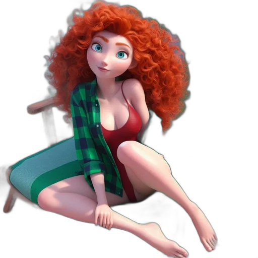 dress, cartoon, concept art, 3d render transparent PNG cut-out
