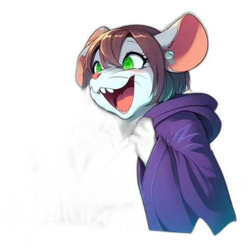 jacket, staff, creature, animal transparent PNG cut-out