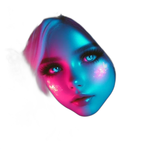 mask, face, jewelry, hair transparent PNG cut-out