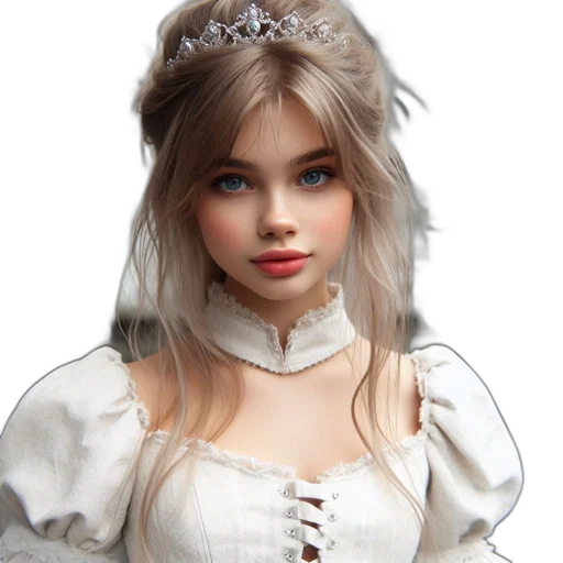 crown, jewelry, photorealistic, fantasy art transparent PNG cut-out