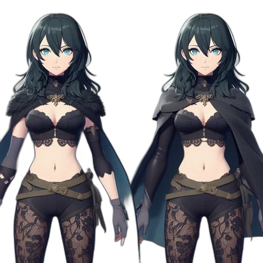concept art, fantasy art, 3d render, anime transparent PNG cut-out