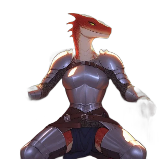 dragon, robot, creature, staff transparent PNG cut-out