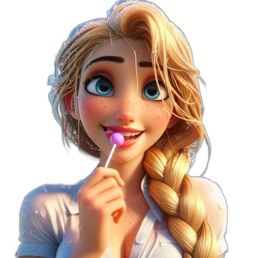 face, staff, cartoon, photorealistic transparent PNG cut-out