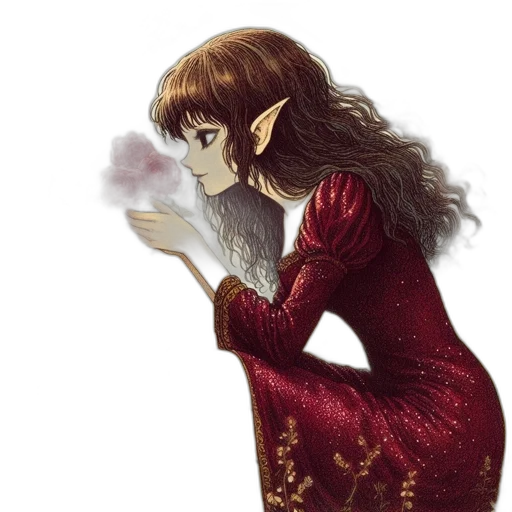 dragon, dress, fantasy art, concept art transparent PNG cut-out