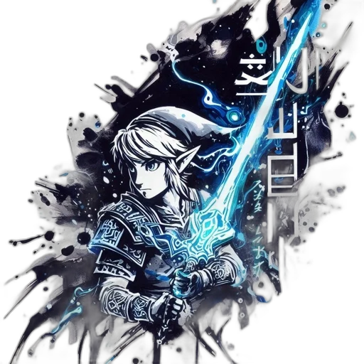 sword, weapon, staff, fantasy art transparent PNG cut-out