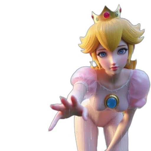 crown, dress, concept art, 3d render transparent PNG cut-out